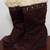 AMERICAN EAGLE WEDGE HEEL BOOTS WITH FAUX FUR TRIM (size 8) 1 thumbnail