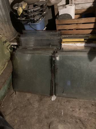 plate glass from old greenhouse 1