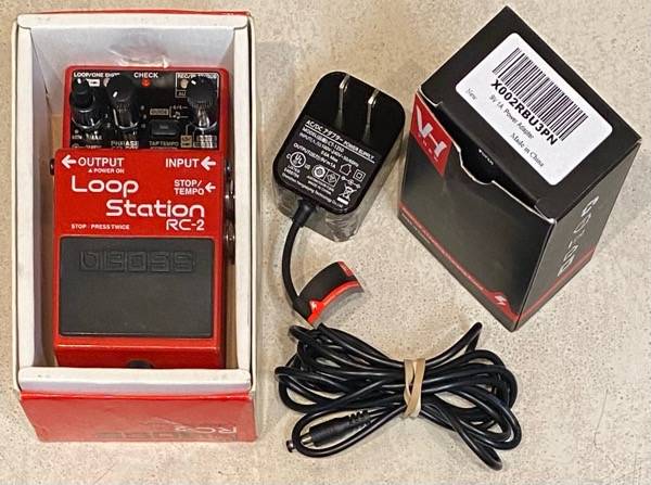 Boss RC-2 Loop Station Pedal with Box & Power Supply 1
