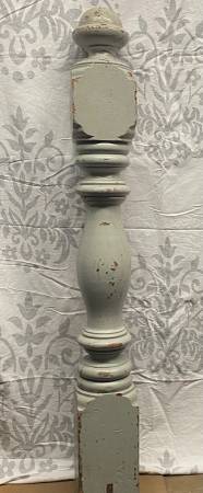 Antique Solid Wood Newel (staircase post) 1