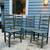 Matching set of 4 early 19th century American ladderback chairs 2 thumbnail