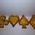 VINTAGE - Tiara Amber Glass Set of 4 (Heart,Diamon,Spade,Club) 1 thumbnail