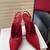 Red Blood Larroude Altuzarra Ladys Shoes, Size 9 11 thumbnail
