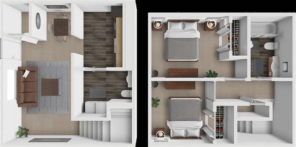 $1,035 / 2br - 870ft2 - 🛏️ Jasper = Espacio para extenderse + un medio baño para ti (2609 Bow Court, South Bend, IN)63665977198595120