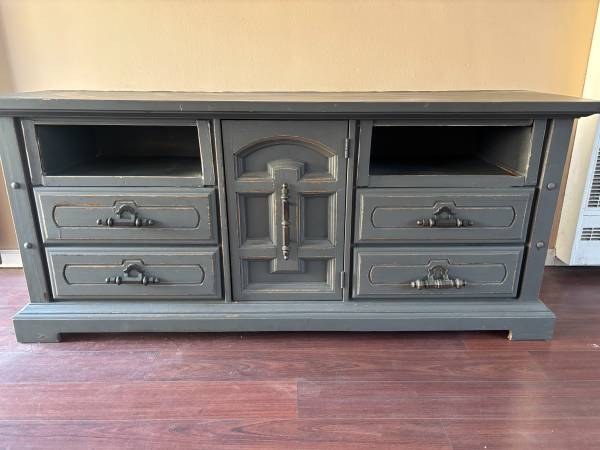 Under TV Console stand, wooden buffet, with many drawers 1