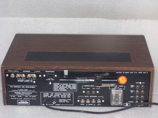 Vintage KLH Model Fifty Five AM/FM Stereo Receiver w/Phono Input - $99 (Boston)63471243501057121