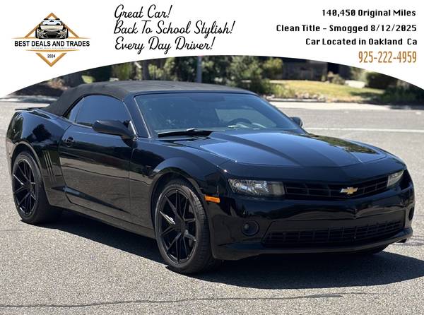 2014 Camaro LT1 - Great Condition - Smogged 8/12/2025 - $8,000 (hayward / castro valley)63470225952899120