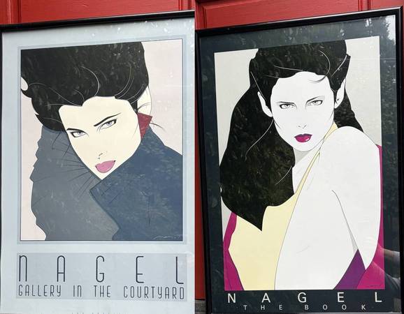 Two(2) framed Nagel 1985 & 1981 art 1