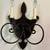 Pair of Beautiful Black and Gold Sconces—Great Condition 4 thumbnail