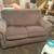 Nice Suede chairs, Couch, table, and Lion statue 3 thumbnail