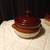 Set of 4 vintage ceramic pots with wooden display case 4 thumbnail