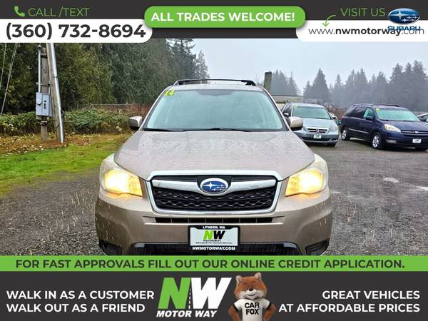 2014 Subaru Forester 25i Premium Sport Utility 4D SUV que funciona PERFECTAMENTE - $9.495 (7160 Guide Meridian Rd., Lynden, WA 98264)63475415151619121