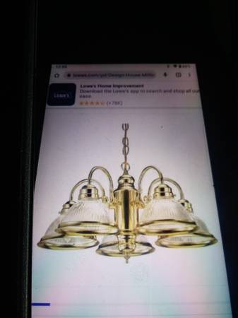 Brass Chandelier 1