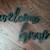 "Welcome Home" Cursive Solid Wood Letters for Wall Hanging! Laser-Cut! 6 thumbnail