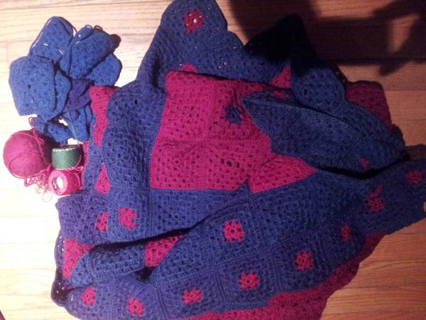 Crochet blanket or throw. 1