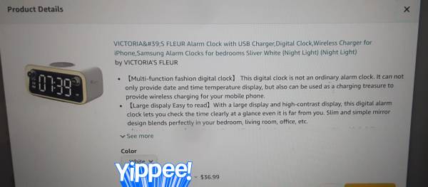 Radio, alarm, wireless phone charger & speaker 1