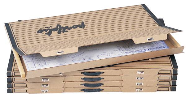 Cardboard Flat Files for Artwork 38" x 25" x 1" 1