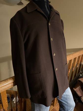 MENS CROON BROWN COAT SiZE XL (44R ) 1