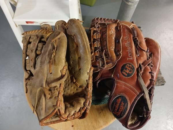 2- Soft Ball gloves for right handed player 1