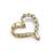 10K Gold LOVE Diamond Heart Pendant 2 thumbnail
