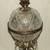 Elegant Regency Moderne Brass Cherub Lamp / Lead Crystal Globe 9 thumbnail