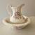 Vintage T H Athena Made in USA Large White Floral Pitcher Wash Basin 3 thumbnail