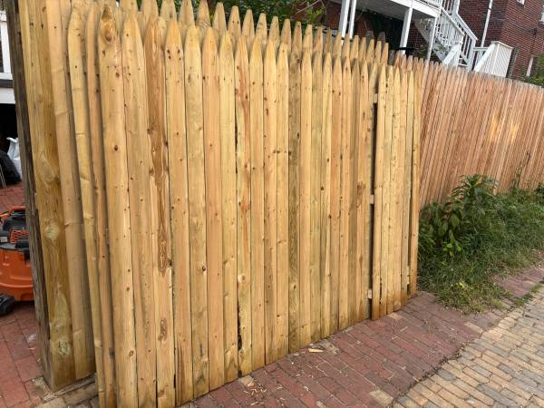 FREE Three extra sections of 6x8' pressure treated FENCING 1