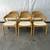 Set of 6 Article Meja Dining Chairs- Oak & Bristol Ivory 1 thumbnail
