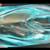 Michael Shearer Blue Spirit Art Glass Approx 9" Long Signed 1996 5 thumbnail