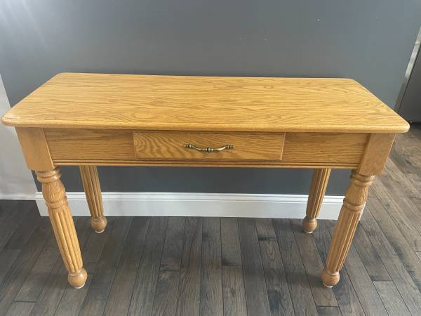 Sofa Table With Drawer-Good Quality, Wood - $80 (Columbia MO)63471024848515121