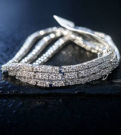 Gorgeous Diamond Triple Row Tennis Bracelet from Macy's | New with Tag 1