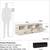 Ameriwood Home Clark TV Stand for TVs up to 70" in Ivory Oak finish 12 thumbnail