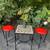 Bistro Sunroom Patio Porch Deck Set Pair of Stools & Game Table…SET 7 thumbnail