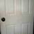 DOOR Bedroom Bathroom Entrance 6 Panel White Wood Hinges Doorknob Lock 8 thumbnail