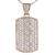 BELLA LUCE CZ STUDDED DOG TAG PENDANT & CHAIN 1 thumbnail