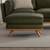Article Timber 31" Leather Ottoman - Charme Green 6 thumbnail