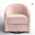 Madison Swivel Glider Chair Blush Pink 4 thumbnail