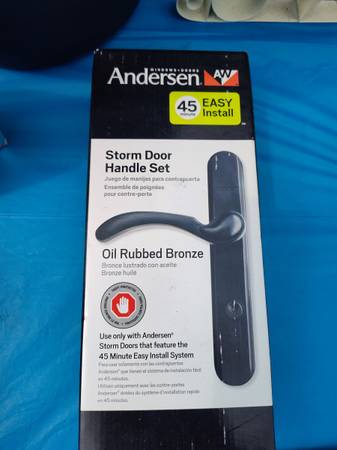 ANDERSEN STORM DOOR HANDLE SET FOR $30 1