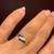 White Gold Ring (Size 5) with 3 Natural Diamonds Stones 10 thumbnail