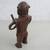 African Tribal Art Hunter & Dog Solid Brass Vtg Sculpture-9 1/4" Tall 5 thumbnail