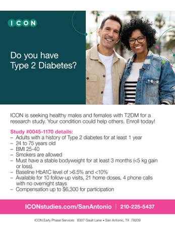 Adults with Type 2 Diabetes needed! 1