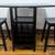 Black Wooden pub table with 2 stools 1 thumbnail