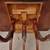Vintage Mahogany Drop Leaf Claw Foot Rose Back Dining Table 5 thumbnail