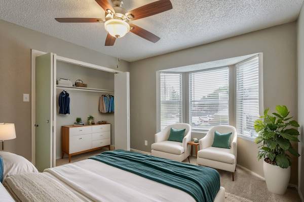 Microwave, Large Closets, Window Coverings 1