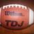 Wilson Junior Size TDJ Premium Grain Leather Football 2 thumbnail