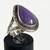 VTG Gilo And Grace Nakai Navajo Purple Jadeite Sterling Silver Ring 6 4 thumbnail