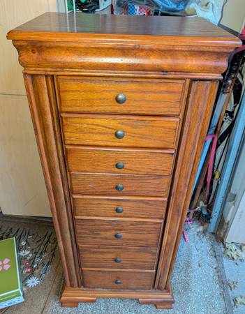 Cherry Jewelry Armoire 1