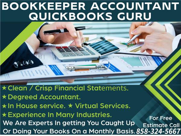 Bookkeeper / Accountant / QuickBooks Guru 1