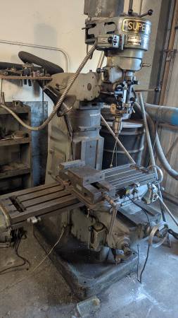 Supermax Milling Machine, YCM-1 1/2 VS 1