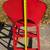 Vintage Red Metal Child's Kitchen High Chair 6 thumbnail